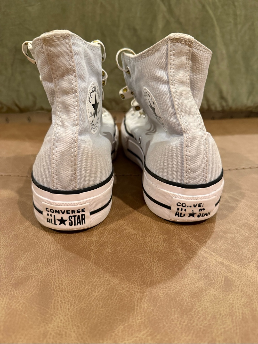 Converse Platform High-Top Canvas Sneakers in Pale Blue Women’s Size 10 - Picture 6 of 8